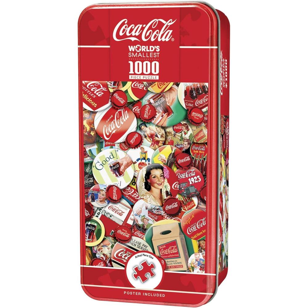 imageMasterpieces 1000 Piece Jigsaw Puzzle with Collectible Tin Case All My Marbles 1125x1675CocaCola Worlds Smallest