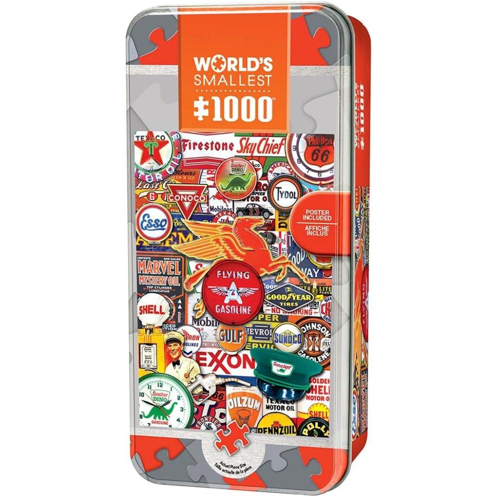 imageMasterpieces 1000 Piece Jigsaw Puzzle with Collectible Tin Case All My Marbles 1125x1675Retro Petrol