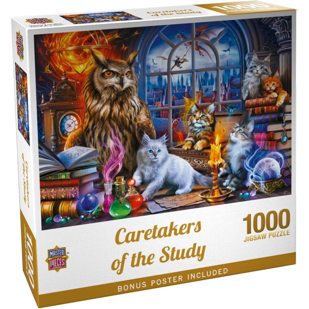 imageMasterpieces 300 Piece EZ Grip Jigsaw Puzzle Caretakers of The Study 18 x 241000 Piece