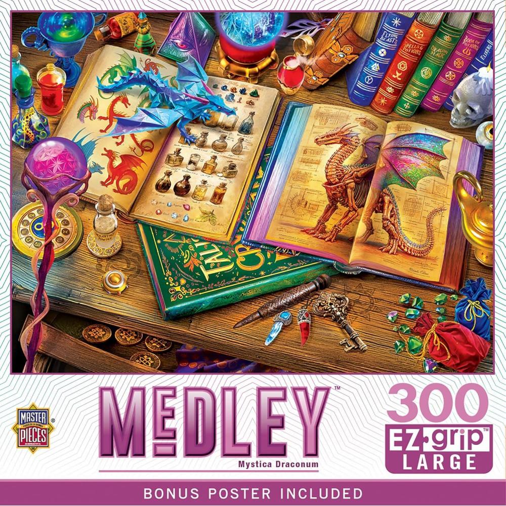 imageMasterpieces 300 Piece EZ Grip Jigsaw Puzzle The Big Apple 18x24Mystica Draconum