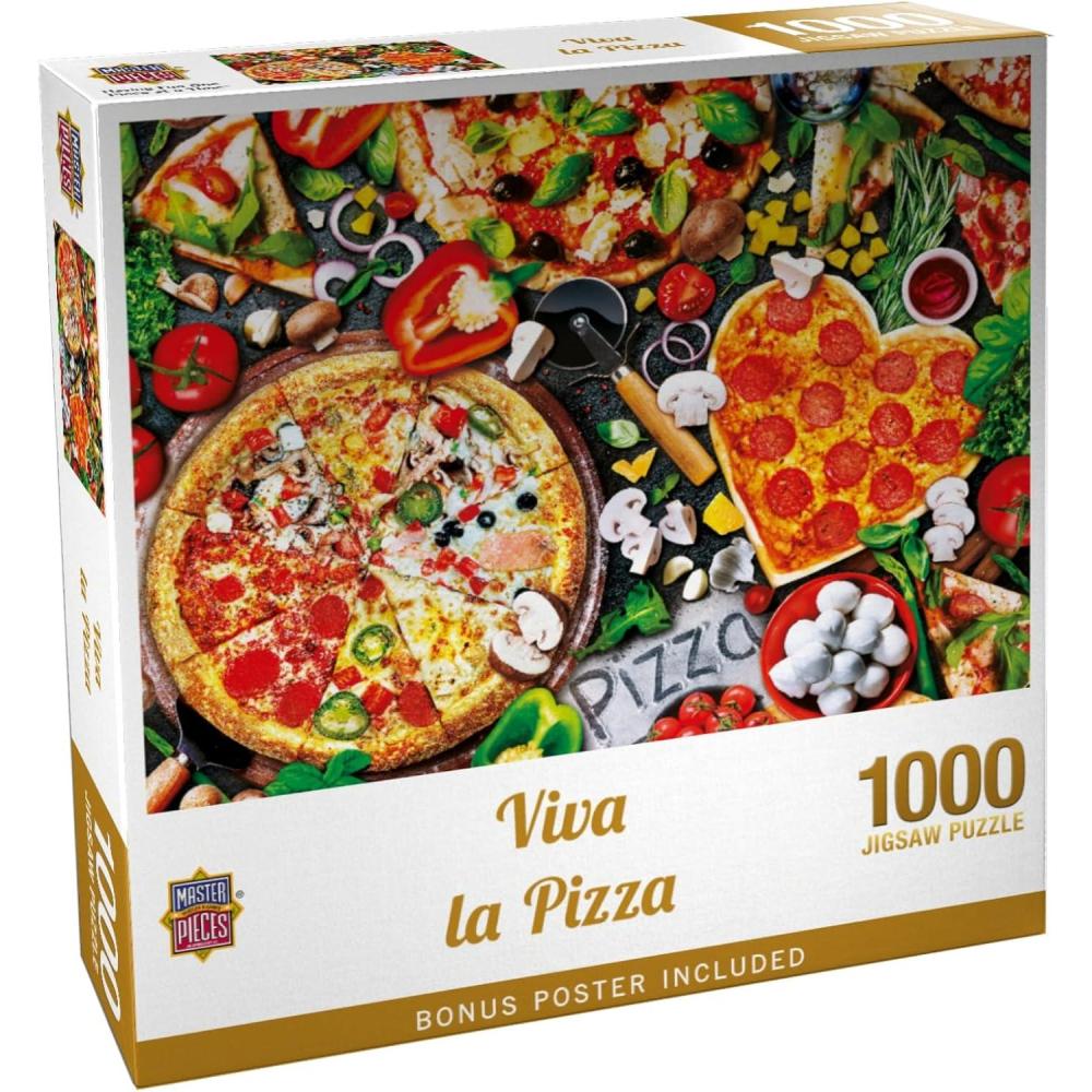 imageMasterpieces 300 Piece EZ Grip Jigsaw Puzzle Viva la Pizza 18x241000 Piece