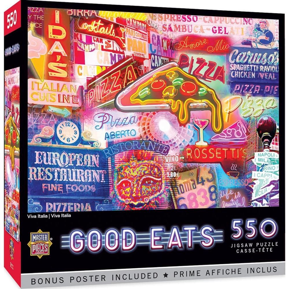 imageMasterpieces 550 Piece Jigsaw Puzzle For Adults and Family Late Night Grub 18x24Viva Italia