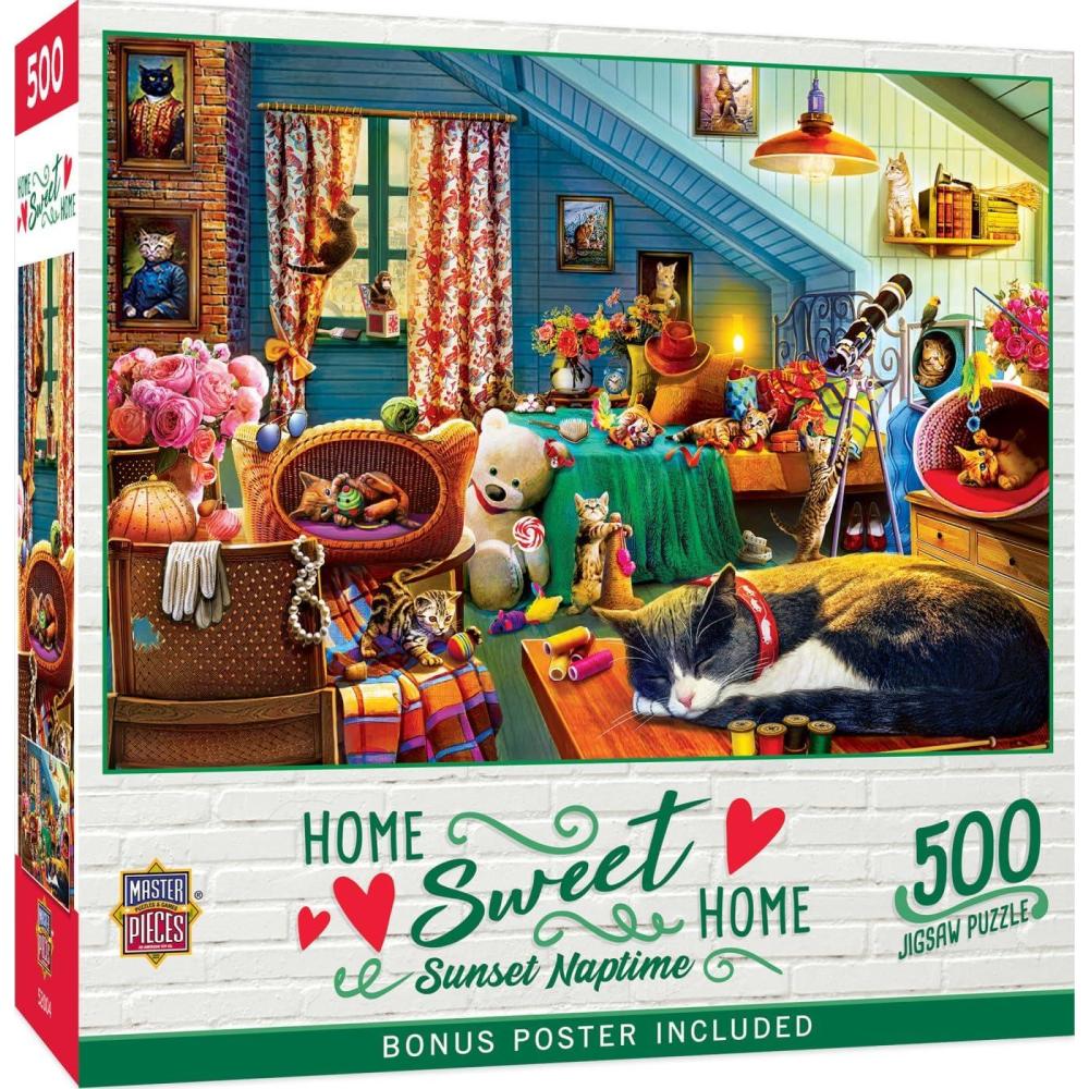 imageMasterpieces 550 Piece Jigsaw Puzzle for Adults Family Or Youth Sunset Naptime 18x24