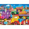 Food Truck – Carnival Treats 1000pc Puzzle – Jigsaw Puzzle with Vibrant Artwork and Durable Pieces – Fun Family Activity, Brain Challenge, and Educational Entertainment for Kids, Teens, and Adults(1000 Piece)
