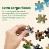 MasterPieces – 300 Piece Jigsaw Puzzle, Large EZ Grip Shapes, Farmland Frolic, Fun for Adults, Seniors, Family, Kids, Matte Finish, 18″ x24(300 Piece)