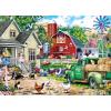 MasterPieces 1000 Piece Jigsaw Puzzle for Adults, Family, Or Youth – The Barnyard Crowd – 26.75″x 19.25″(Holly Tree Farm)