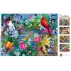 MasterPieces 300 Piece EZ Grip Jigsaw Puzzle – Feathered Reflections – 18″x24″(Songbird Collage)
