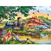 MasterPieces 500 Piece Jigsaw Puzzle for Adults, Family, Or Youth – Afternoon Escape – 15″x21″(Apple Express)
