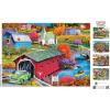 MasterPieces 500 Piece Jigsaw Puzzle for Adults, Family, Or Youth – Afternoon Escape – 15″x21″(Hill Village Covered Bridge)