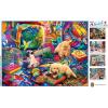 MasterPieces 550 Piece Jigsaw Puzzle for Adults, Family, Or Youth – Pet’s Play Room – 18″x24″(Pet’s Play Room)