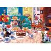 MasterPieces 550 Piece Jigsaw Puzzle for Adults, Family, Or Youth – Pet’s Play Room – 18″x24″(Tea Time Terrors)