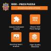 MasterPieces Halloween Glow in The Dark Jigsaw Puzzle – 1000 Piece Haunted House Trick-or-Treat Puzzle for Adults Teens & Families Spooky Holiday Game Large Puzzle Decor 19.25” x 26.75”(If You Dare)