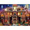 MasterPieces Halloween Glow in The Dark Jigsaw Puzzle – 1000 Piece Haunted House Trick-or-Treat Puzzle for Adults Teens & Families Spooky Holiday Game Large Puzzle Decor 19.25” x 26.75”(Haunted House on the Hill)