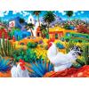 MasterPieces Roadsides of The Southwest – Into The Valley 550pc Puzzle(Gallos Blancos)