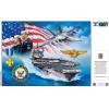 MasterPieces US Army Firepower 1000 Piece Jigsaw Puzzle – Jigsaw Puzzle with Vibrant Artwork and Durable Pieces – Fun Family Activity, Brain Challenge, and Educational Entertainment for Kids or Teens(US Navy Anchors Aweigh)
