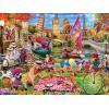 Masterpieces 300 Piece EZ Grip Jigsaw Puzzle – Dog Gone Days – 18″x24″(300 Piece)