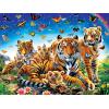 Masterpieces 300 Piece EZ Grip Jigsaw Puzzle – Tiger & Butterflies – 18″x24″(300 Piece)