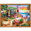 Masterpieces 550 Piece Jigsaw Puzzle For Adults and Family – Hawaiian Life – 18″x24″(Oceanside Camping)