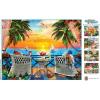 Masterpieces 550 Piece Jigsaw Puzzle For Adults and Family – Hawaiian Life – 18″x24″(On the Balcony)