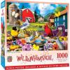 MasterPieces – 1000 Piece Jigsaw Puzzle, Birthday Party, Funny Animals, Activity for Adults, Family, Kids, Matte Finish, 19.25″ x 26.75″(On the Fence)