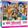 MasterPieces – 1000 Piece Jigsaw Puzzle, Birthday Party, Funny Animals, Activity for Adults, Family, Kids, Matte Finish, 19.25″ x 26.75″(The Powder Room)