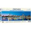 MasterPieces – 1000 Piece Jigsaw Puzzle, Boston Skyline Panoramic, Fun for Adults, Family, Kids 13″x39(Chicago)