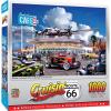 MasterPieces – 1000 Piece Jigsaw Puzzle, Drive Through on Route 66, Fun for Adults, Family, Kids, 19.25″ x 26.75″(Bomber Command Café)