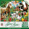 MasterPieces – 300 Piece Jigsaw Puzzle, Large EZ Grip Shapes, Garden Gathering, Fun for Adults, Seniors, Family, Kids, Matte Finish, 18″x24″(300 Piece)