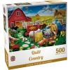MasterPieces – 300 Piece Jigsaw Puzzle, Large EZ Grip Shapes, Quilt Country, Fun for Adults, Seniors, Family, Kids, Matte Finish, 18″ x24(500 Piece)