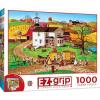 MasterPieces 1000 Piece EZ Grip Jigsaw Puzzle for Adults, Family, Or Youth – Laundry Day Rascals – 23.5″x34″(The Travelling Man)