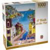 MasterPieces 300 Piece EZ Grip Jigsaw Puzzle – A Walk on the Pier – 18×24″(1000 Piece)