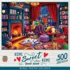 MasterPieces 550 Piece Jigsaw Puzzle for Adults, Family, Or Youth – Pet’s Play Room – 18″x24″(Book Nook)