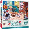 MasterPieces 550 Piece Jigsaw Puzzle for Adults, Family, Or Youth – Pet’s Play Room – 18″x24″(Tea Time Terrors)