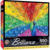 MasterPieces 550 Piece Jigsaw Puzzle for Adults and Family – Fall Frenzy – 18″x24″(Peacock Delight)