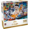 MasterPieces Playful Paws – Art’s & Crafts 300pc Ezgrip Puzzle(500 Piece)