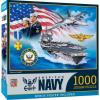 MasterPieces US Army Firepower 1000 Piece Jigsaw Puzzle – Jigsaw Puzzle with Vibrant Artwork and Durable Pieces – Fun Family Activity, Brain Challenge, and Educational Entertainment for Kids or Teens(US Navy Anchors Aweigh)