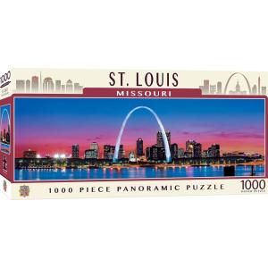 MasterPieces – 1000 Piece Jigsaw Puzzle, Boston Skyline Panoramic, Fun for Adults, Family, Kids 13″x39(St Louis)