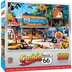 MasterPieces – 1000 Piece Jigsaw Puzzle, Drive Through on Route 66, Fun for Adults, Family, Kids, 19.25″ x 26.75″(Trading Post On Route 66)