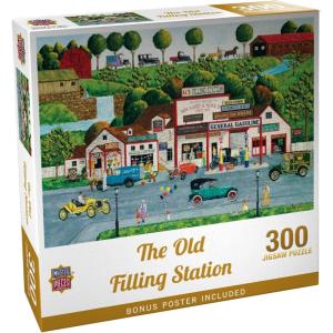MasterPieces – 1000 Piece Jigsaw Puzzle, The Old Filling Station, Fun for Adults, Family, Kids, 19.25″ x 26.75″(300 Piece)