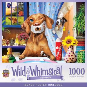MasterPieces – 1000 Piece Jigsaw Puzzle, The Three S’s, Funny Animals, Activity for Adults, Family, Kids, Matte Finish, 19.25″ x 26.75″(1000 Piece)
