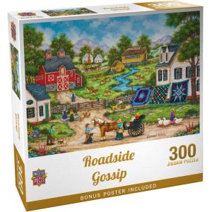 MasterPieces – 550 Piece Jigsaw Puzzle, Roadside Gossip, Fun for Adults, Family, Kids, 18″ x 24″(300 Piece)