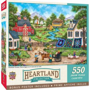 MasterPieces – 550 Piece Jigsaw Puzzle, Roadside Gossip, Fun for Adults, Family, Kids, 18″ x 24″(550 Piece)