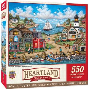 MasterPieces – 550 Piece Jigsaw Puzzle, The Days End, Fun for Adults, Family, Kids, 18″ x 24″(Dockside Activities)
