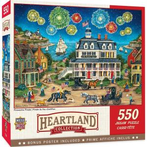 MasterPieces – 550 Piece Jigsaw Puzzle, The Days End, Fun for Adults, Family, Kids, 18″ x 24″(Fireworks Finale)