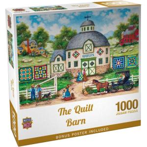 MasterPieces – 550 Piece Jigsaw Puzzle, The Quilt Barn, Fun for Adults, Family, Kids, 18″ x 24″(1000 Piece)