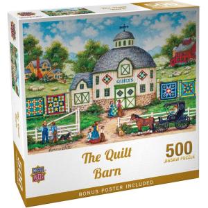 MasterPieces – 550 Piece Jigsaw Puzzle, The Quilt Barn, Fun for Adults, Family, Kids, 18″ x 24″(500 Piece)