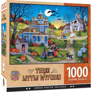 MasterPieces 1000 Piece Halloween Jigsaw Puzzle – Three Little Witches – 19.25″x26.75″