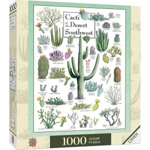 MasterPieces 1000 Piece Jigsaw Puzzle for Adults, Family, Or Youth – Butterflies of North America – 19.25″x26.75″(Cacti of the Southwest)