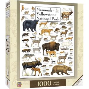 MasterPieces 1000 Piece Jigsaw Puzzle for Adults, Family, Or Youth – Butterflies of North America – 19.25″x26.75″(Mammals of Yellowstone)