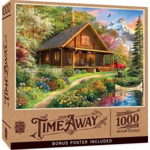 MasterPieces 1000 Piece Jigsaw Puzzle for Adults, Family, Or Youth – Fishing with Pappy – 19.25″x26.75″(Mountain Retreat)